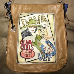 RARE Brighton Dark Honey Diva VIP handbag.
